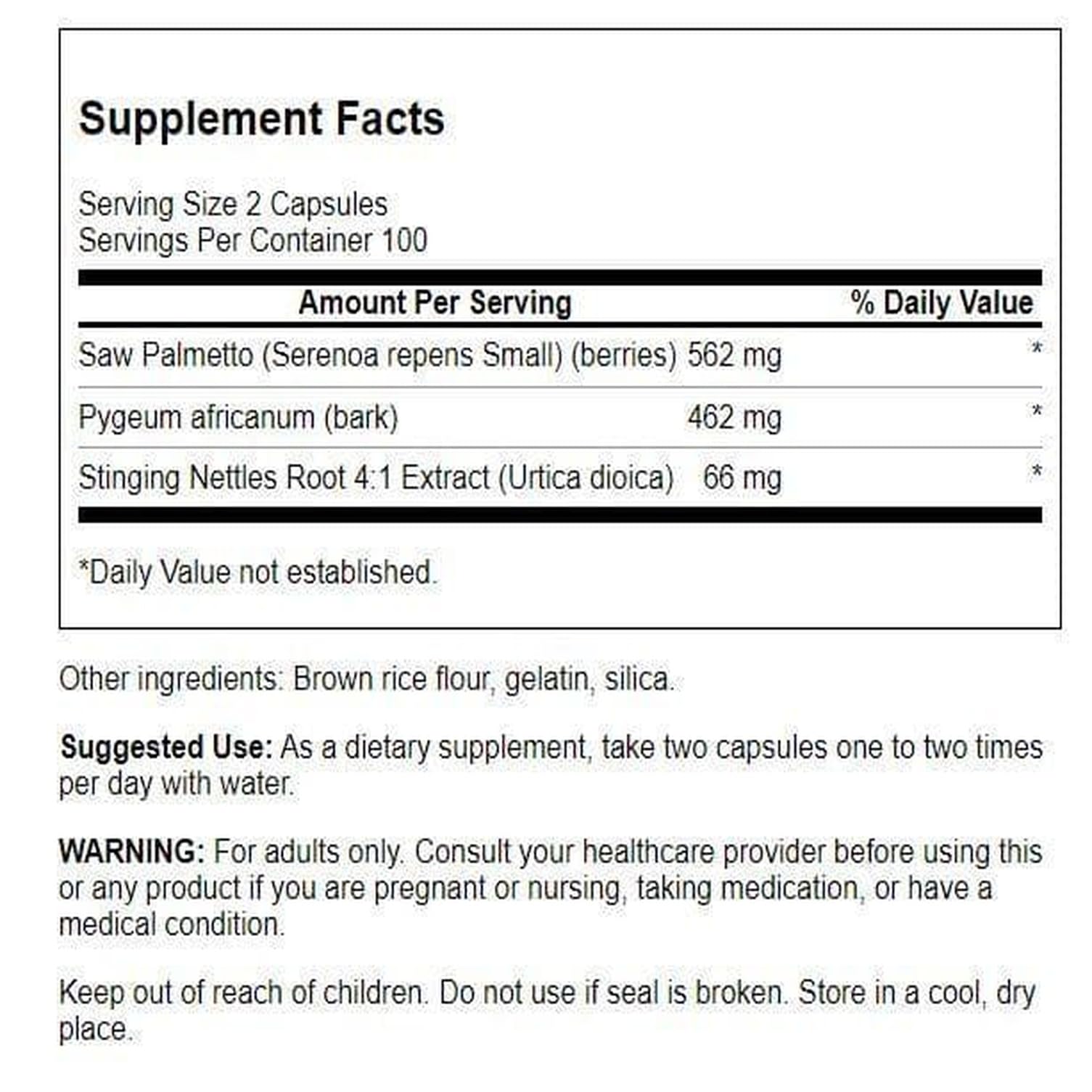 Close-up of Swanson Herbal Prostate Complex capsules
