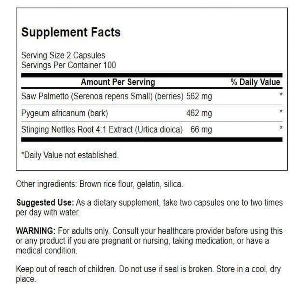 Close-up of Swanson Herbal Prostate Complex capsules