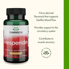 Close-up of Swanson Hesperidin 500 mg bottle