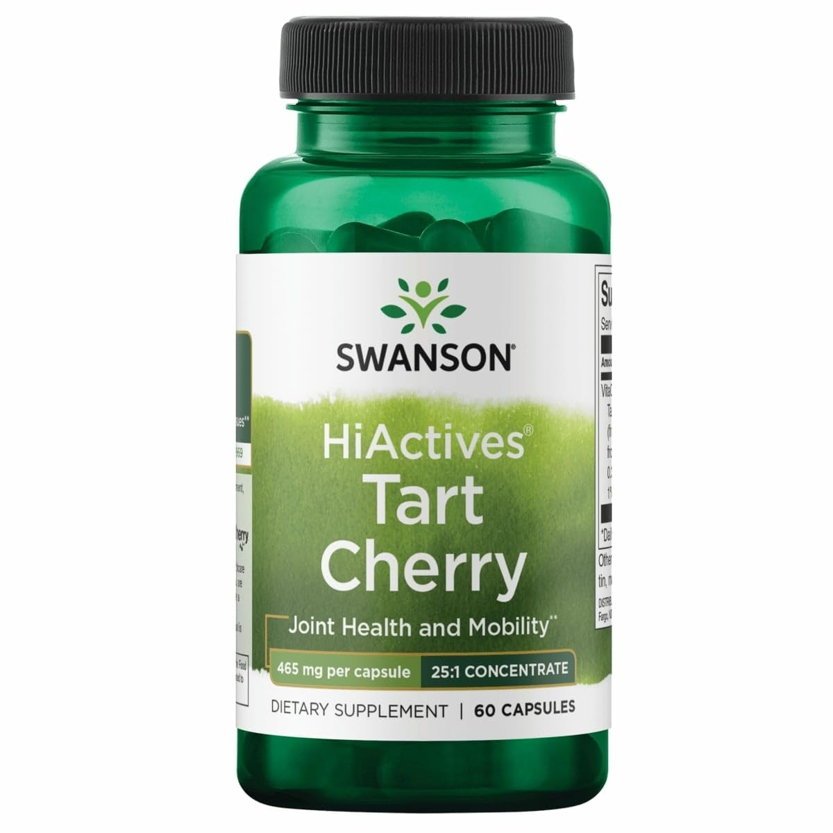 Front view of Swanson HiActives Tart Cherry 60 capsules