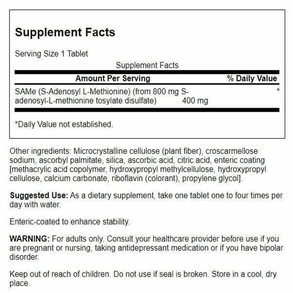 Close-up of Swanson High-Potency 400 mg bottle label