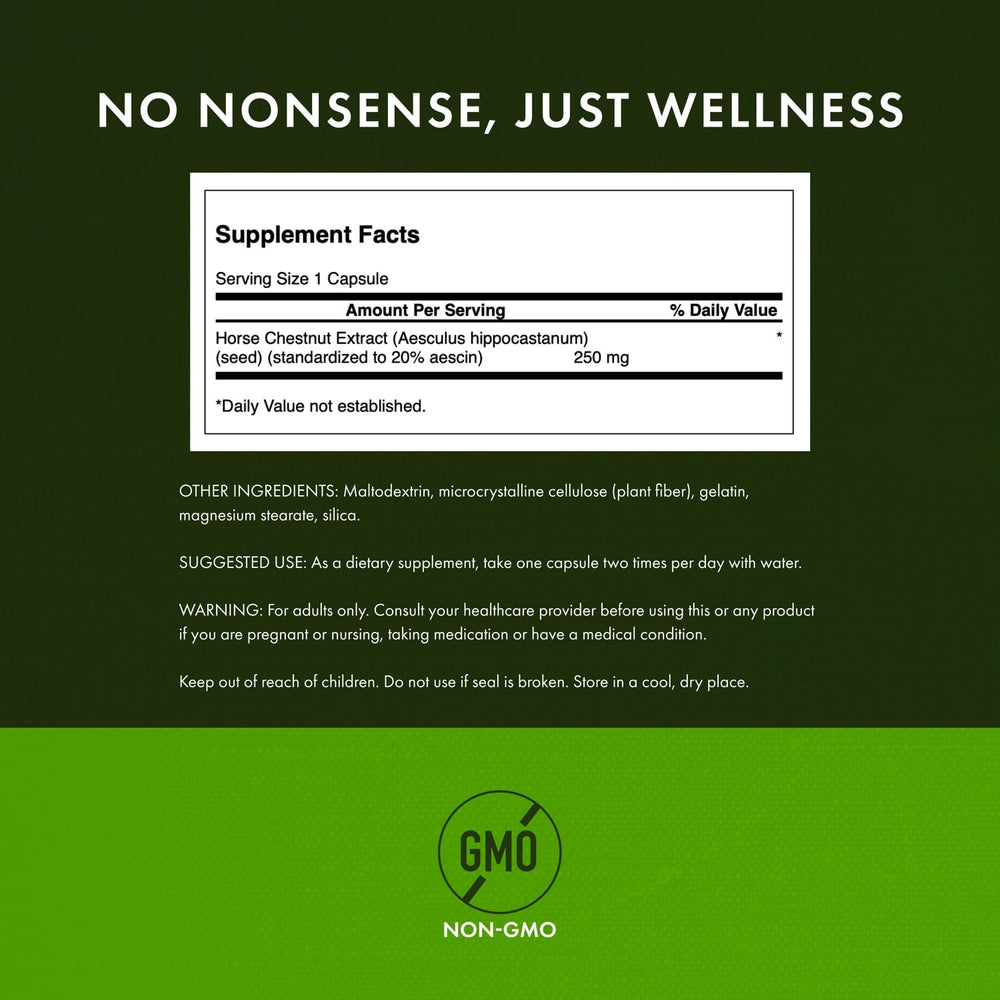 Front packaging of Swanson Horse Chestnut supplement