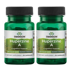 Swanson Huperzine A 200 mcg 30 capsules bottle front view