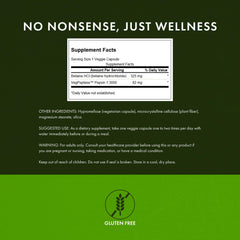 Bottle showing 250 capsules count and product information