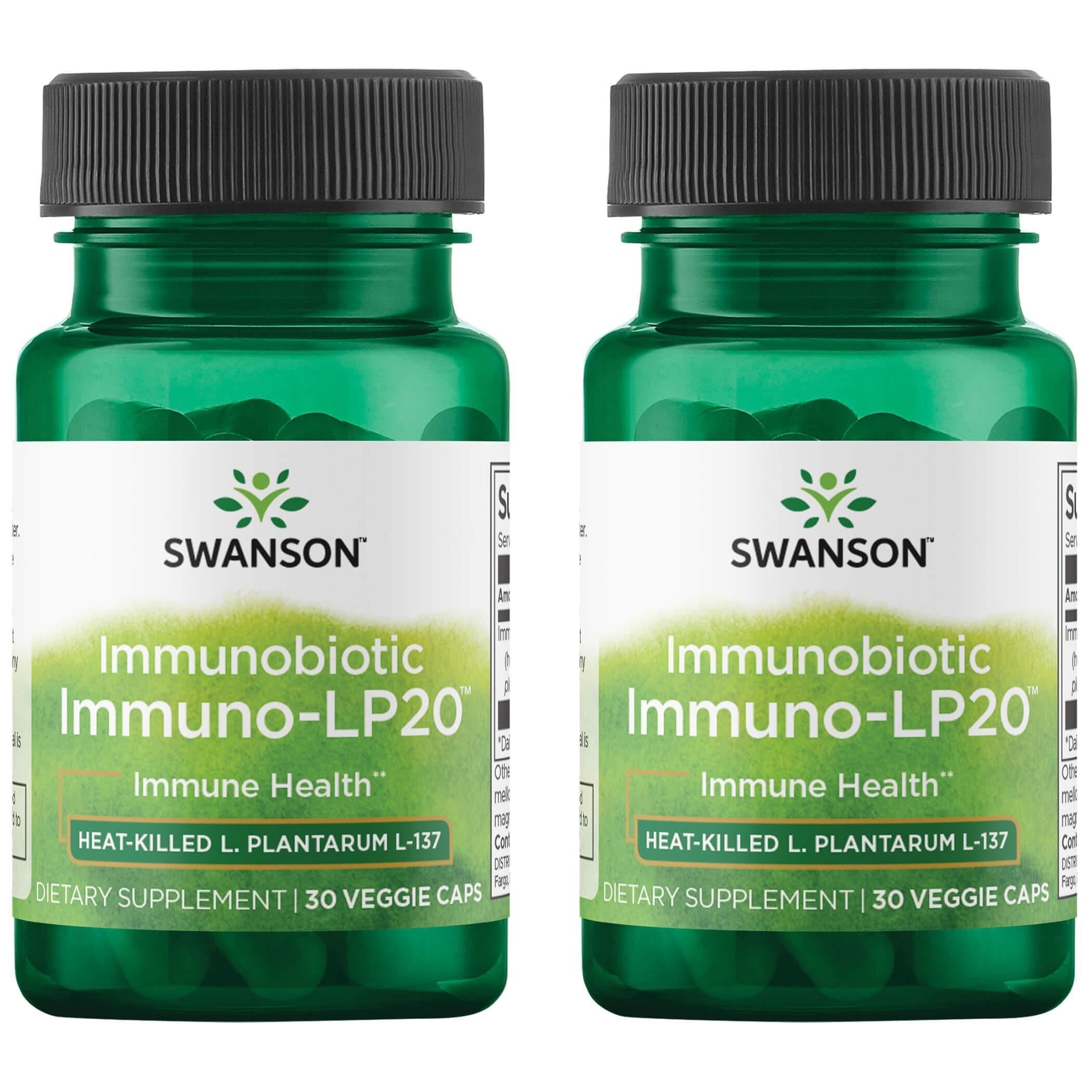 Swanson Immunobiotic Immuno-Lp20 50 Milligrams – 2-pack, 30 vegetarian capsules