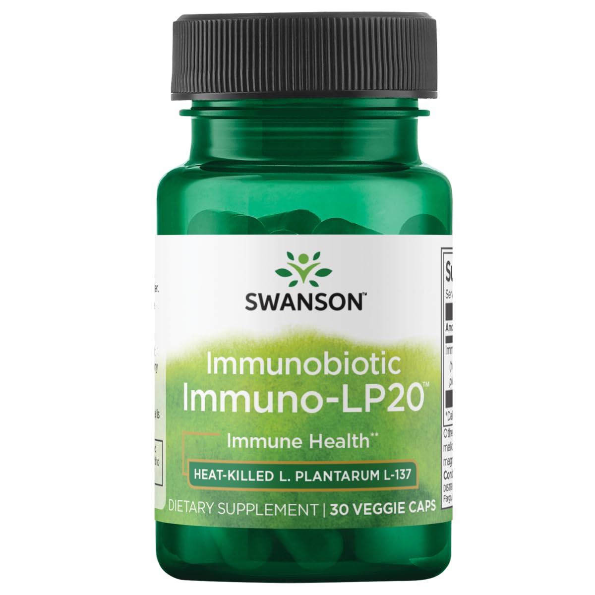 Swanson Immunobiotic Immuno-Lp20 50 mg bottle with 30 vegetarian capsules