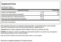 Product label close-up for Swanson Ipriflavone Complex with Ostivone 120 Tabs