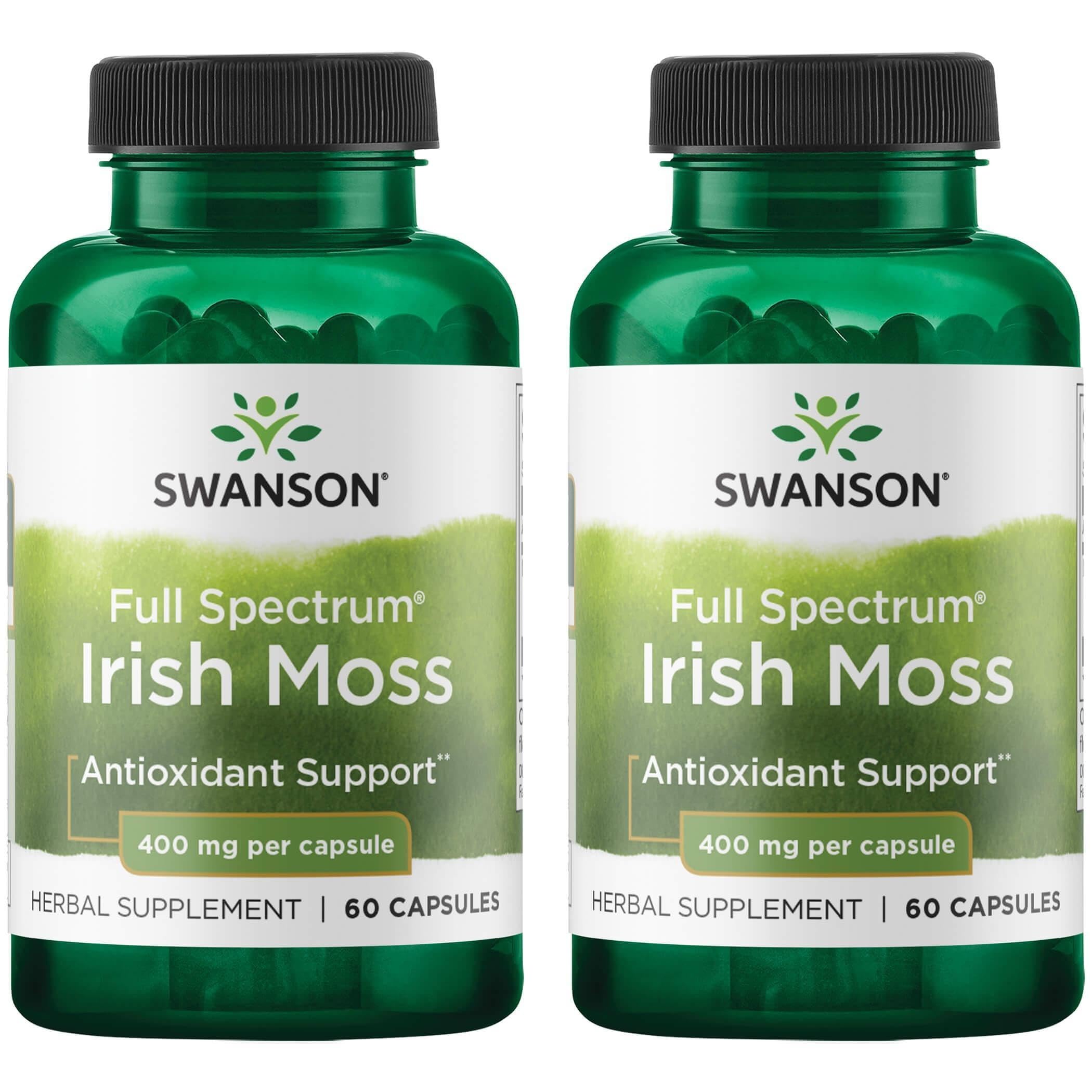 Swanson Full Spectrum Irish Moss 400 mg – 60 capsules, 2-pack bottle