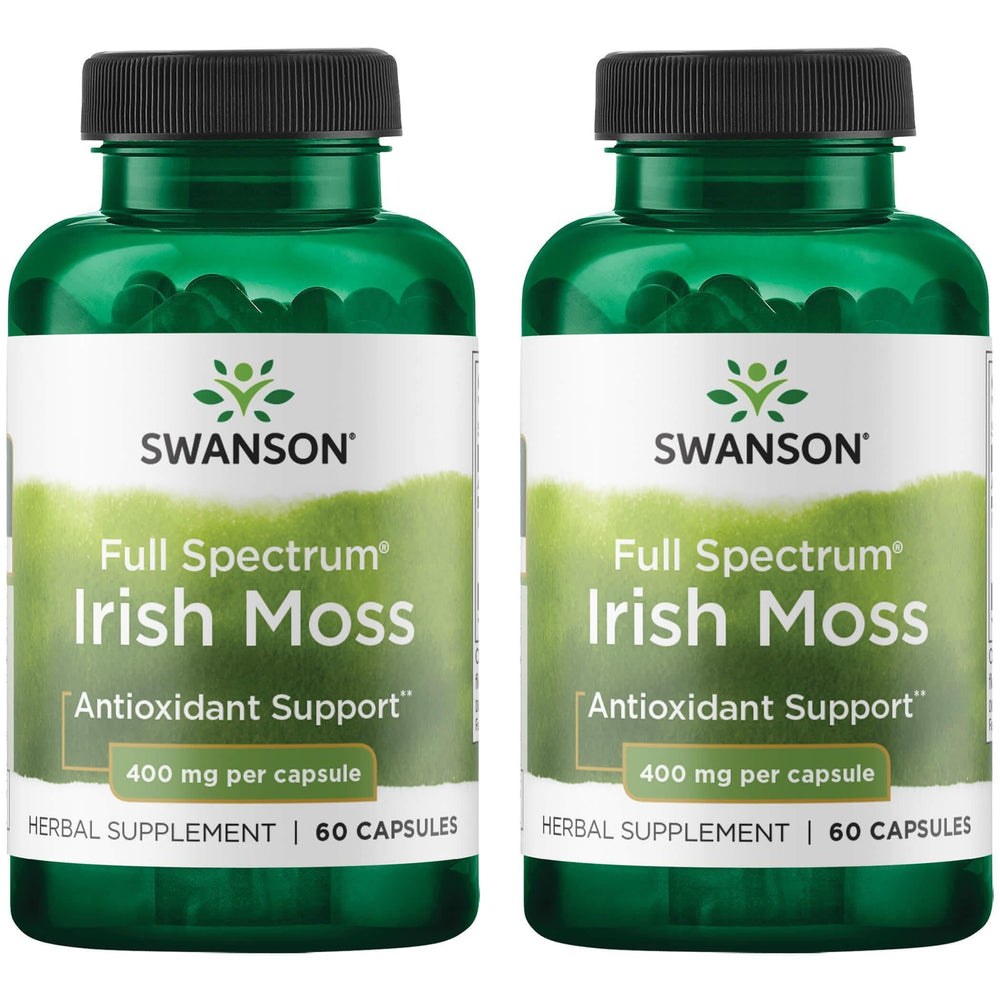 Swanson Full Spectrum Irish Moss 400 mg – 60 capsules, 2-pack bottle