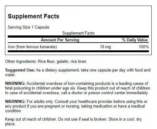 Graphic illustrating iron supporting energy and metabolism