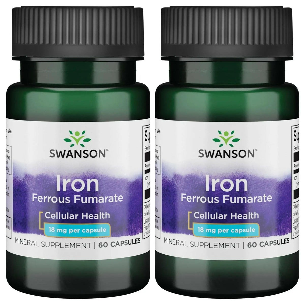 Hero image: Swanson Iron Ferrous Fumarate 60 Sgels (2 Pack)