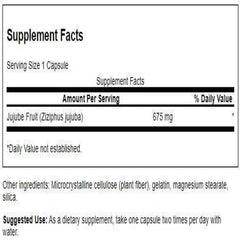 Swanson Jujube Fruit capsules 675 mg each