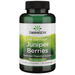 Swanson Juniper Berries 520 mg capsules bottle
