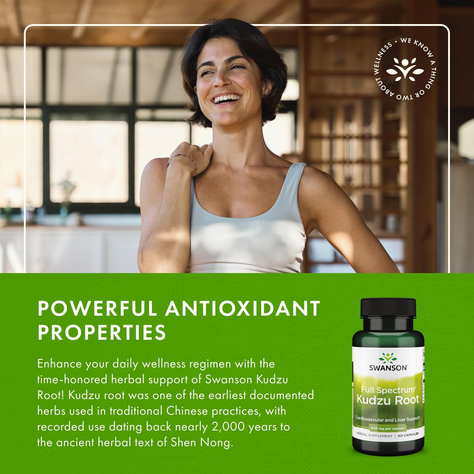 Swanson Kudzu Root natural ingredients—herbal extract hints and sourcing.