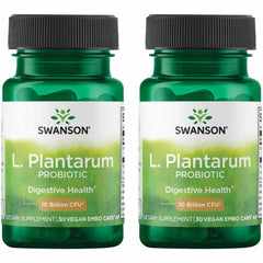Swanson L. Plantarum 2-pack front view with bottles and label