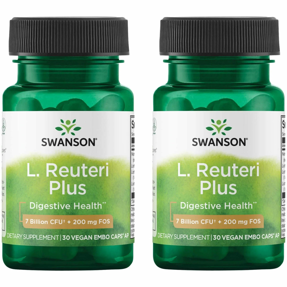 Bottle of Swanson L. Reuteri Probiotic Plus with 7B CFU per capsule