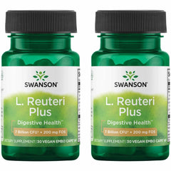 Bottle of Swanson L. Reuteri Probiotic Plus with 7B CFU per capsule