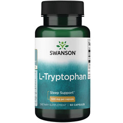 Swanson L-Tryptophan bottle with 60 capsules
