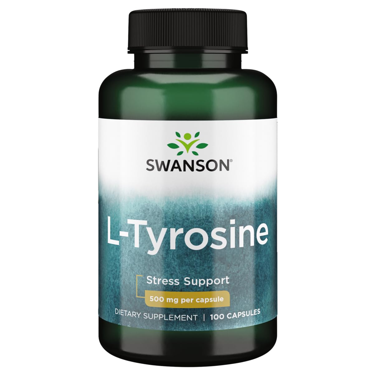 Swanson L-Tyrosine bottle with 100 capsules (500 mg each)