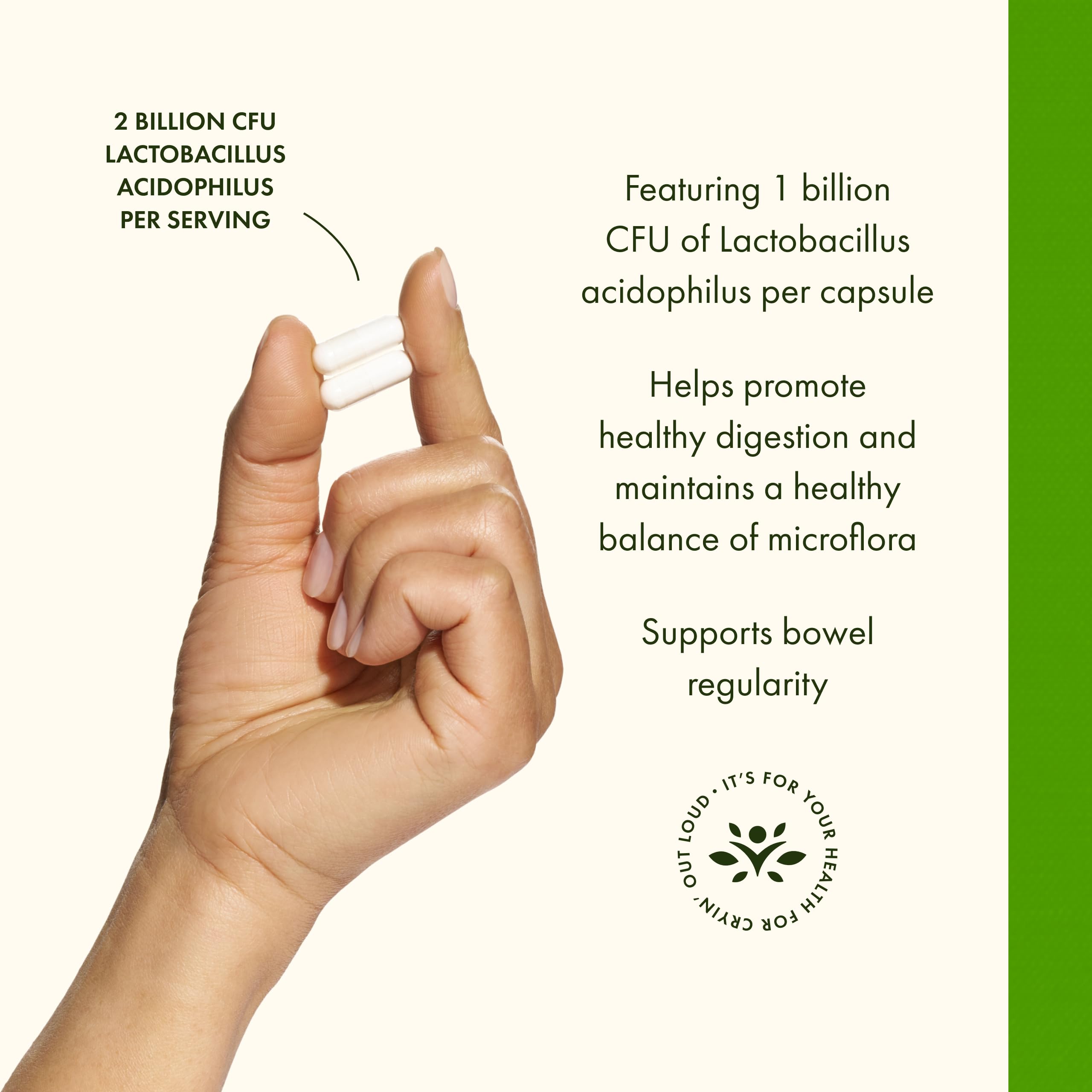 Non-GMO and third-party tested certification on Swanson probiotic packaging