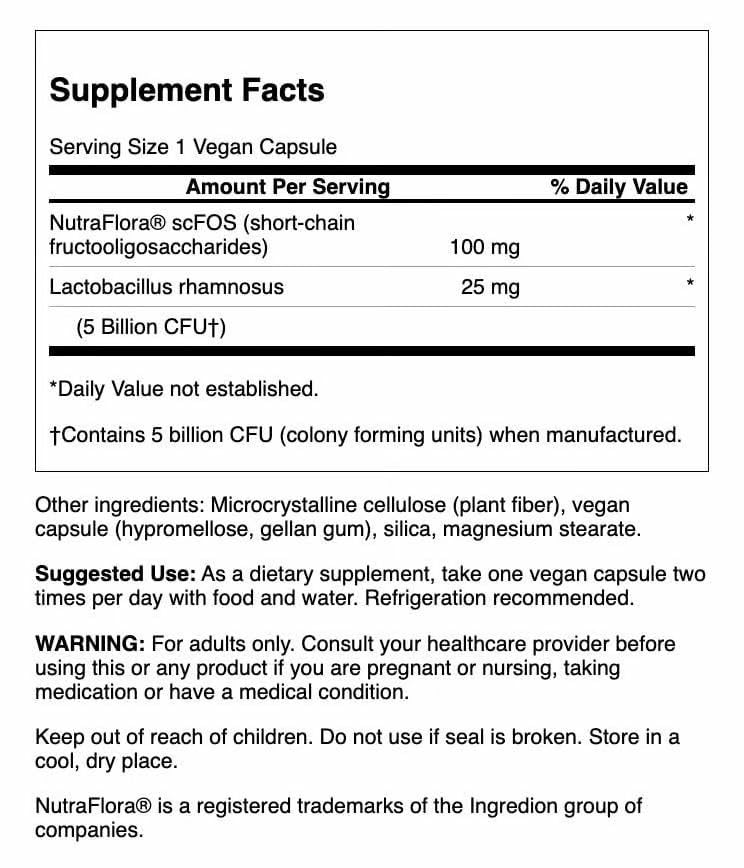 Swanson probiotic bottle side/rear packaging with 3-pack
