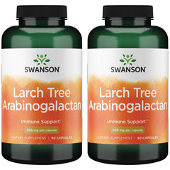 Swanson Larch Tree Arabinogalactan 500 mg 90 Caps (2 Pack) - Immune Support