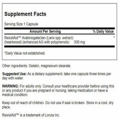 Swanson Larch Arabinogalactan 500 mg bottle close-up