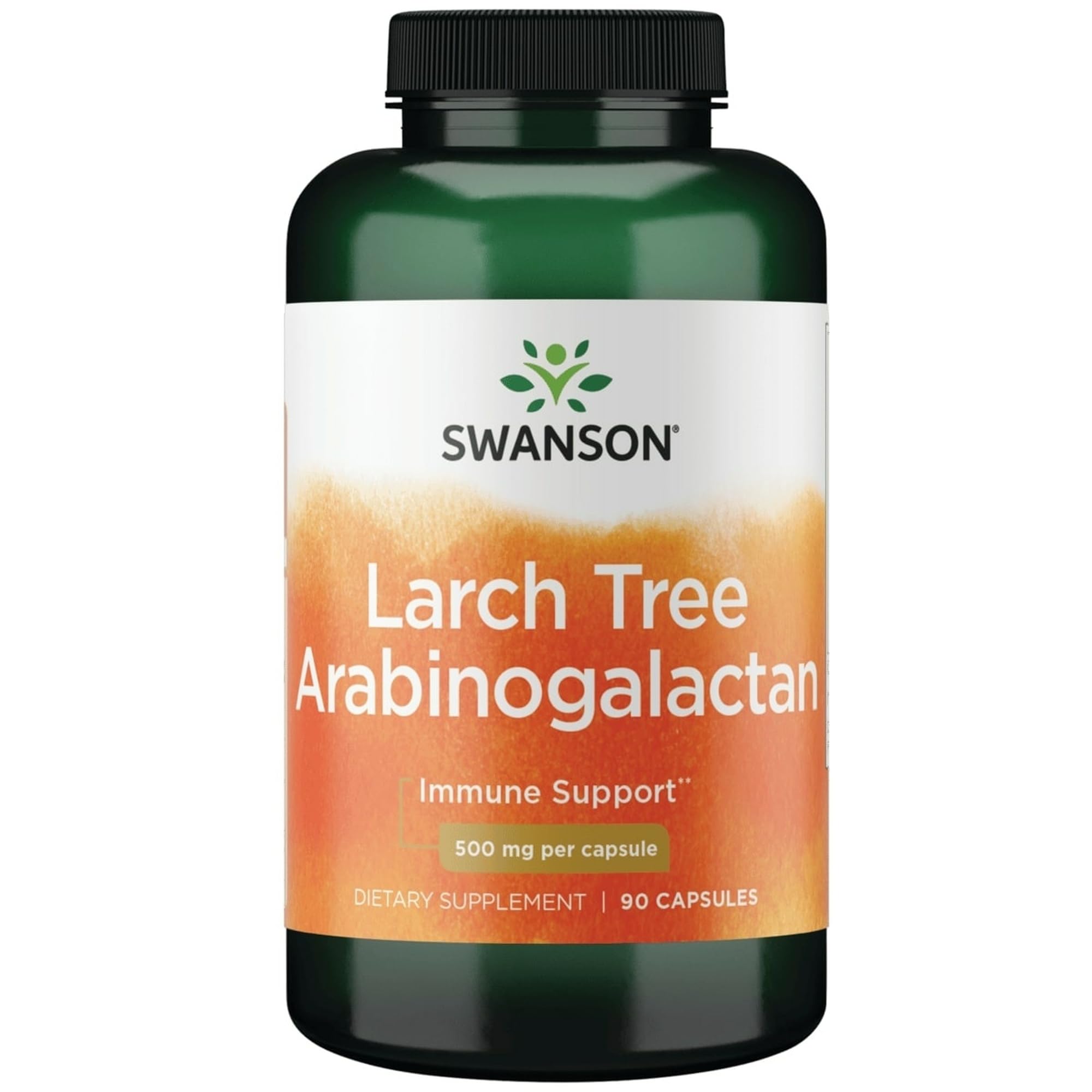 Swanson Larch Tree Arabinogalactan 500 mg bottle front label