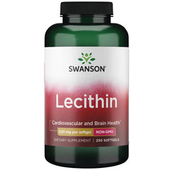 Swanson Lecithin Non-GMO 520 mg Softgels bottle - image 1
