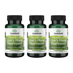 Swanson Lion's Mane Mushroom bottle with 60 capsules