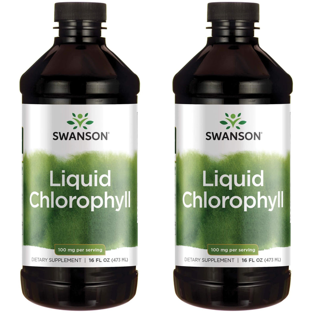 Swanson Liquid Chlorophyll from Alfalfa Leaf - 16 fl oz bottle, 2 pack