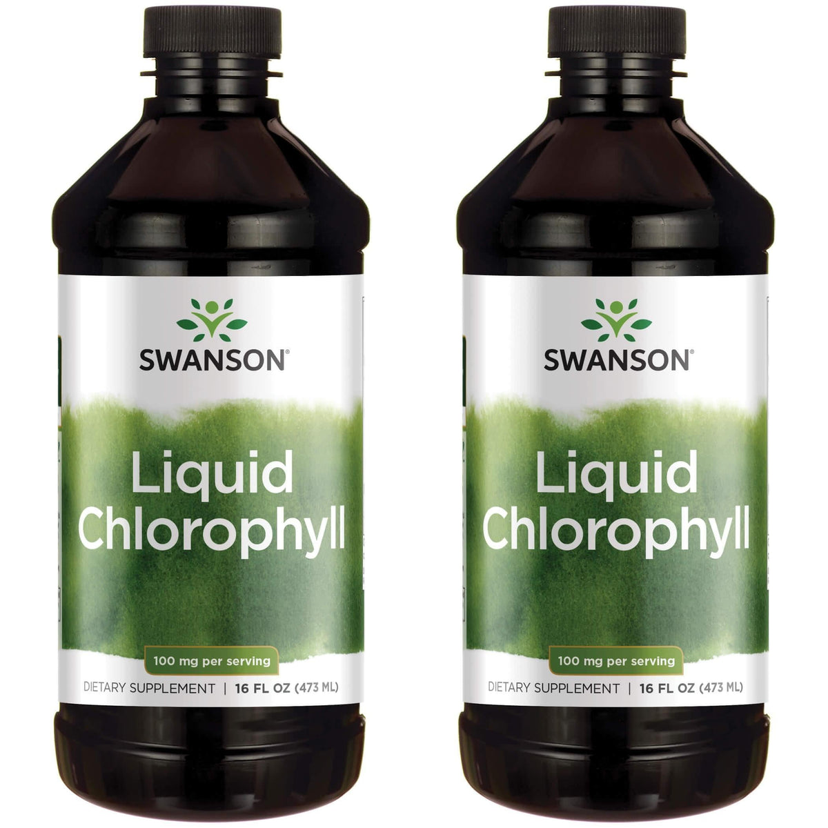 Swanson Liquid Chlorophyll from Alfalfa Leaf - 16 fl oz bottle, 2 pack