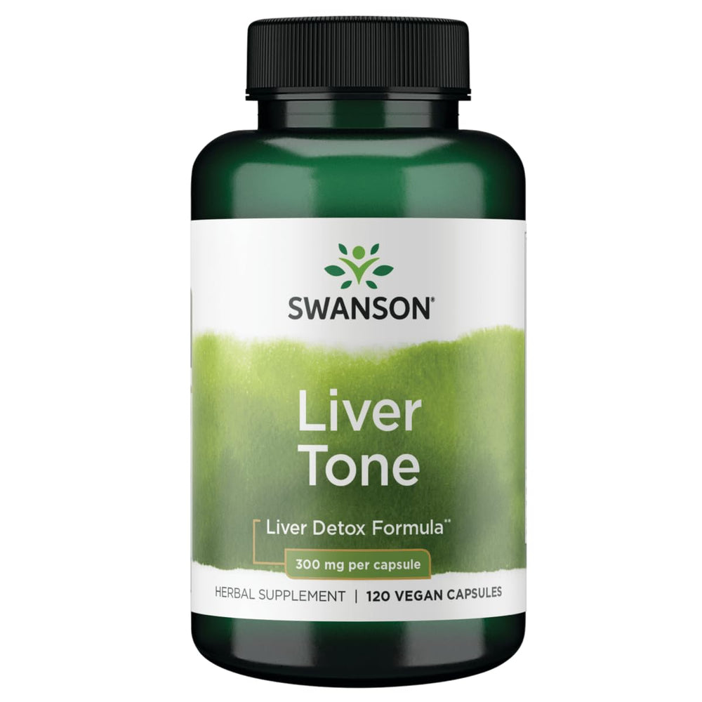 Swanson Liver Tone Liver Detox Formula bottle and label
