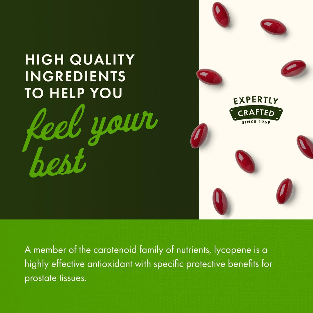 Close-up of Lycopene label nutrition information