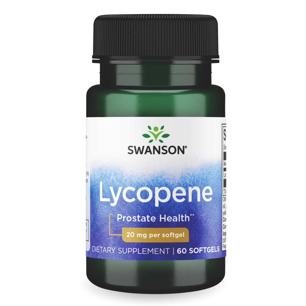 Swanson Lycopene 60 softgels bottle label
