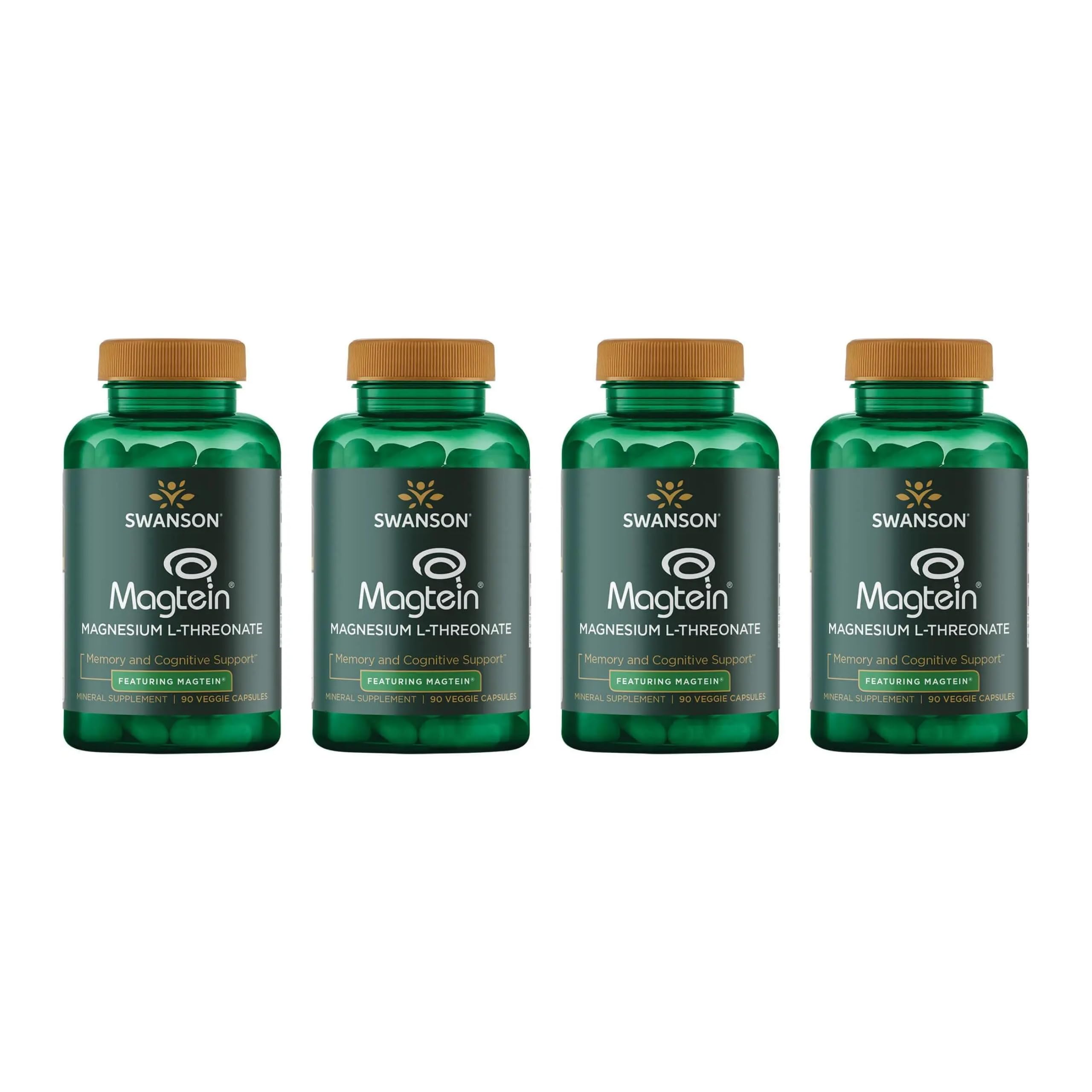 Swanson Magnesium L-Threonate bottle with 90 veggie capsules
