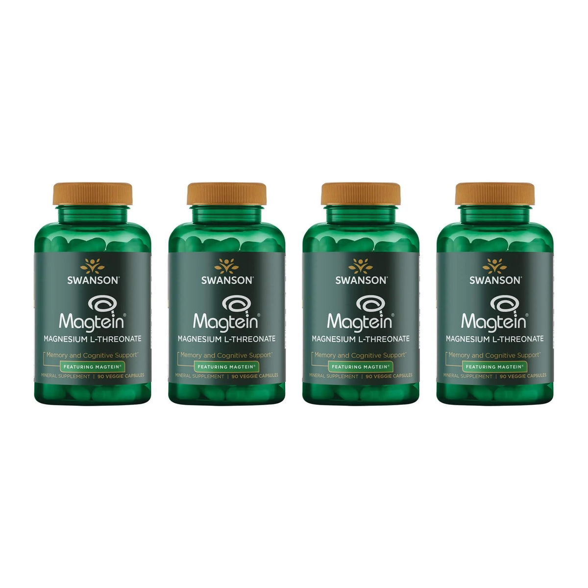 Swanson Magnesium L-Threonate bottle with 90 veggie capsules
