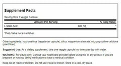 Swanson Malic Acid 600mg capsules bottle with label