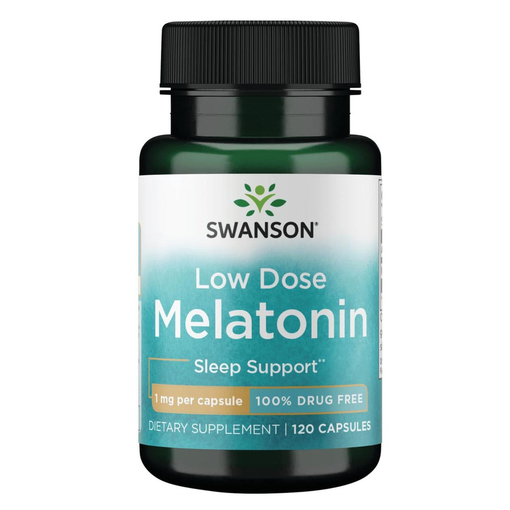 Swanson Melatonin bottle with label