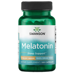 Swanson Melatonin 3mg 120 capsules bottle