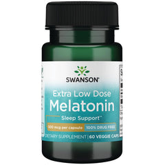 Swanson Melatonin 500 mcg 60 Veggie Capsules bottle