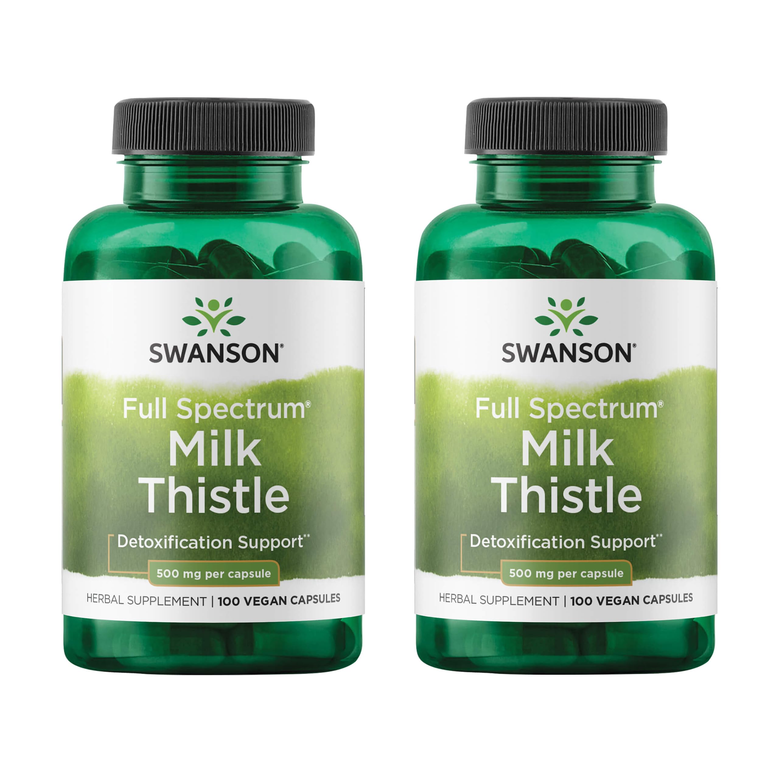 Swanson Milk Thistle bottle and box – 2 pack