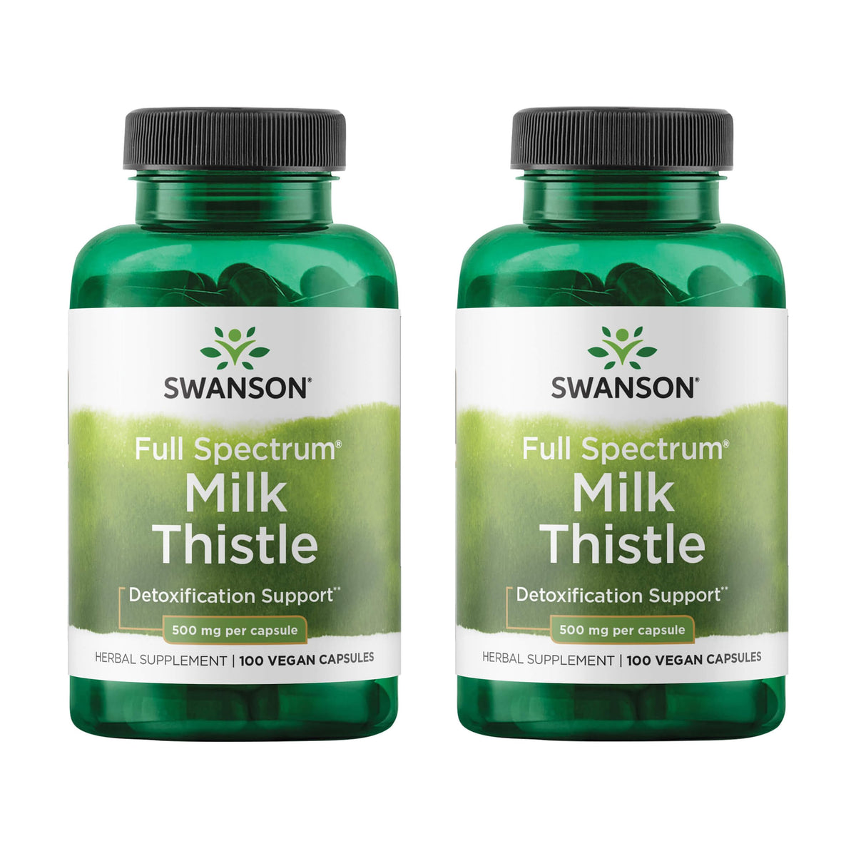 Swanson Milk Thistle bottle and box – 2 pack
