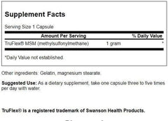 Swanson MSM 1000 mg 120 capsules 2-pack pack shot