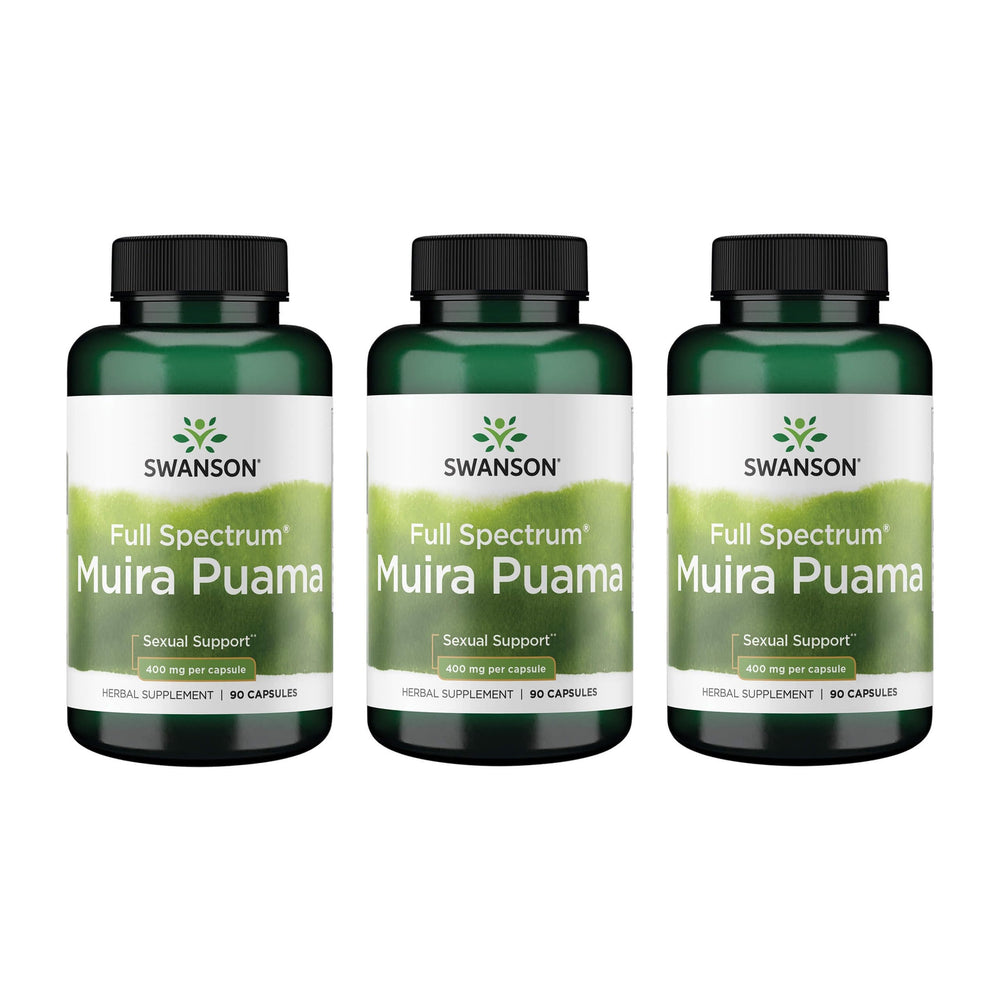 Swanson Muira Puama Root 400 mg bottle - 90 capsules