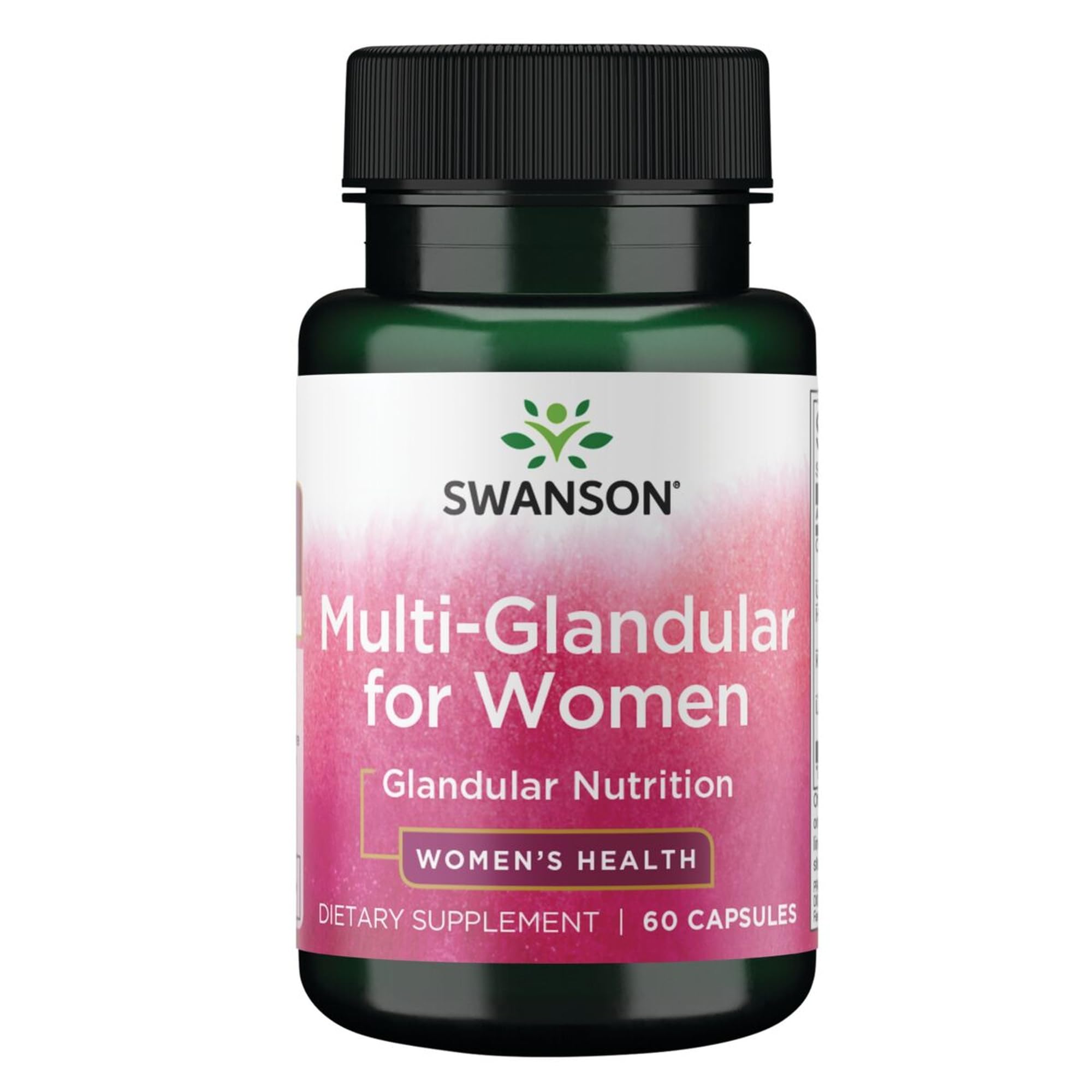 Bottle of Swanson Multi-GLANDULAR for Women 60 Cap