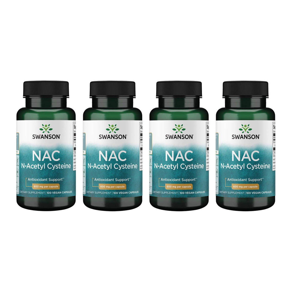 Swanson NAC 600 mg bottle - 4 pack - image 1