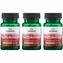 Front view of Swanson Nattokinase 2000 FU bottle