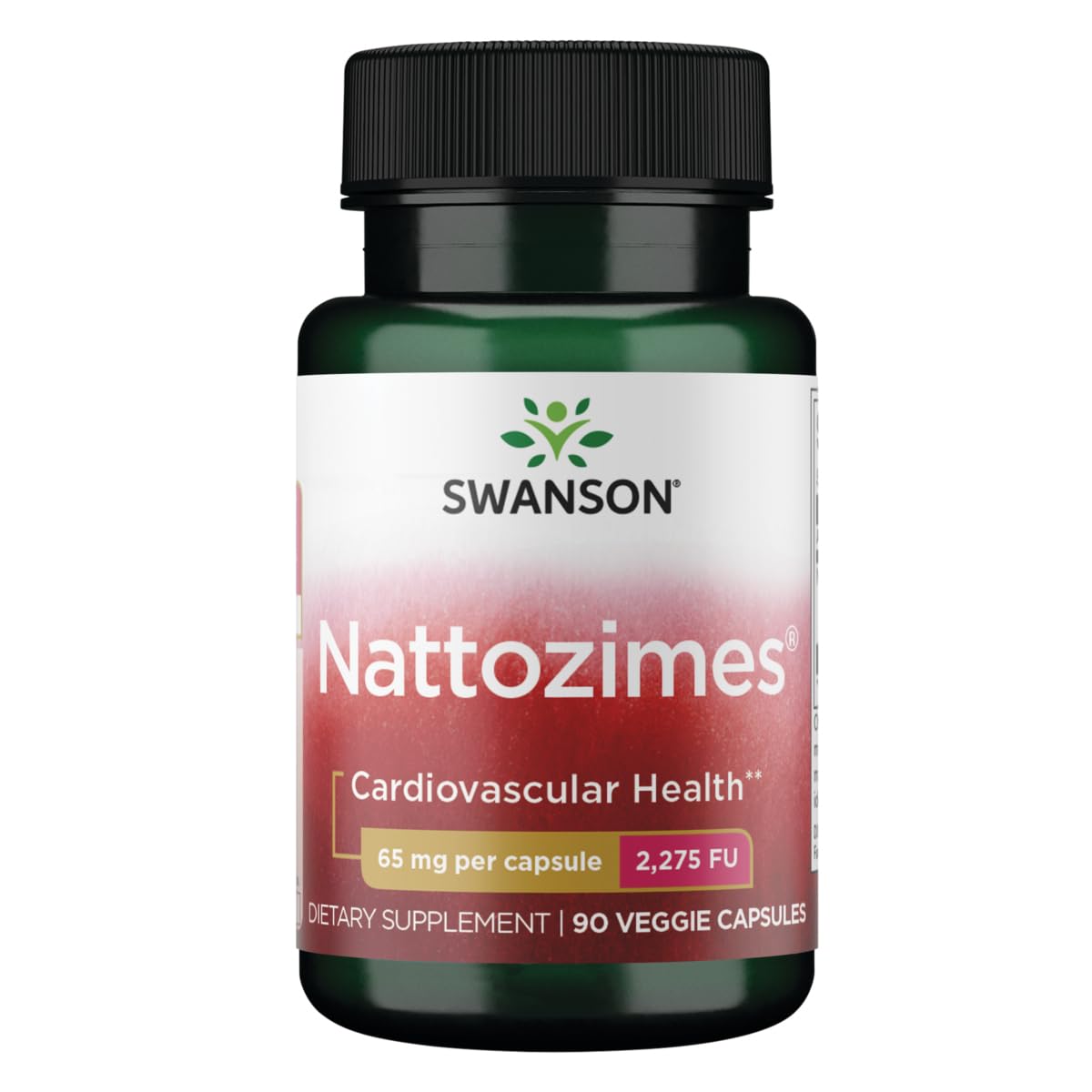 Bottle of Swanson Nattozimes 90 vegan capsules