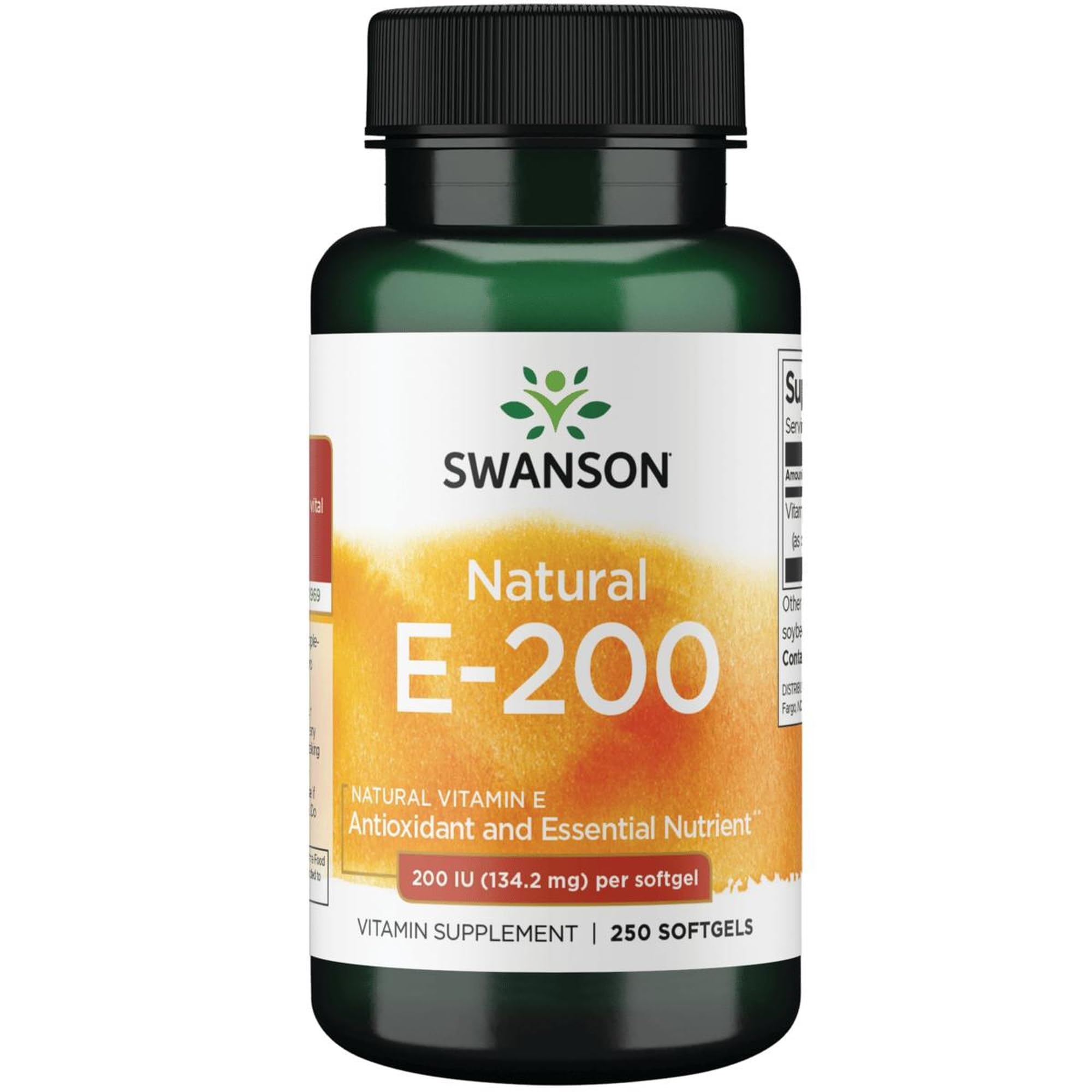 Swanson Natural Vitamin E 200 IU 250 Sgels hero image